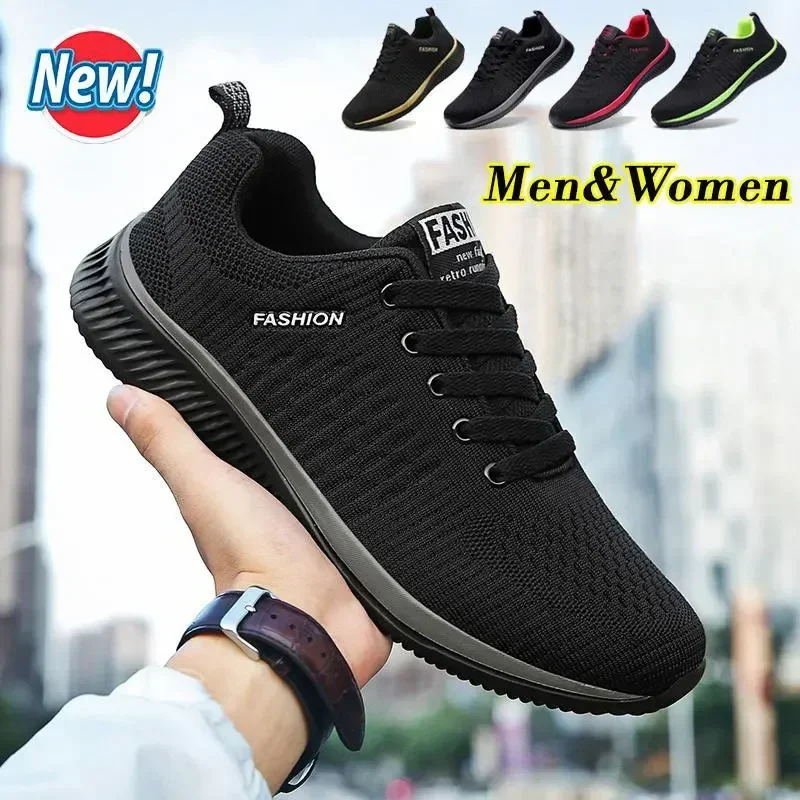 

Fashion Men Women Running Sneakers Breathable Comfortable Non-slip Shoes Lightweight Tennis Casual Sport Shoes