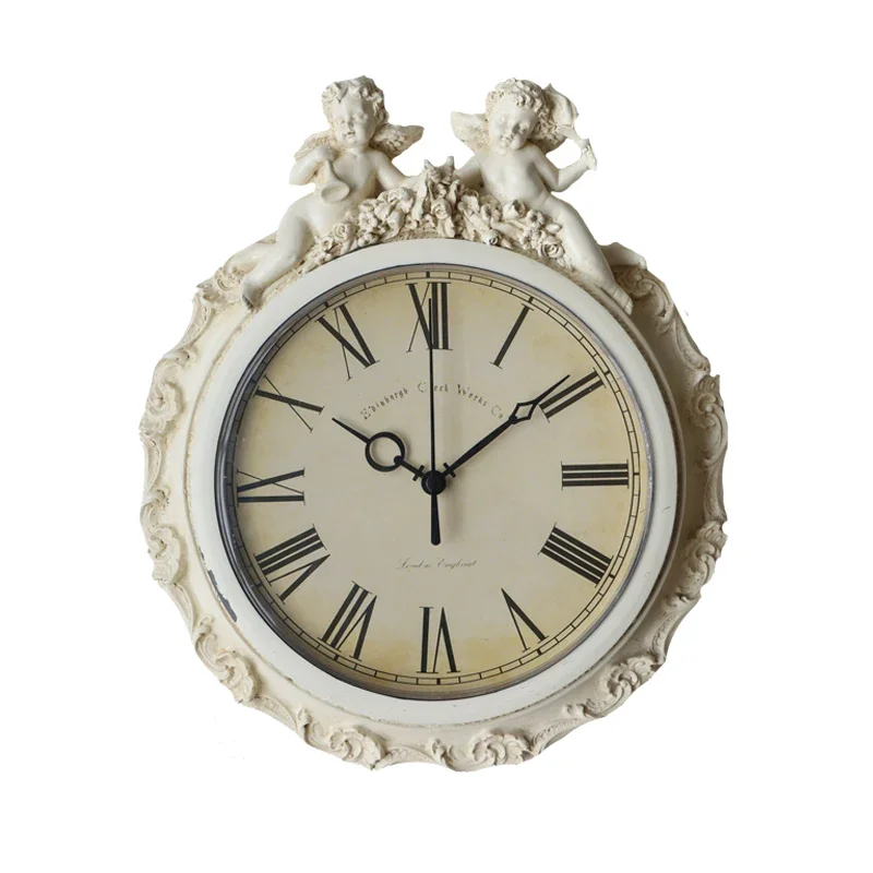 Classical watch combination living room retro wall European classical wall clock wall decoration hanging picture ornament