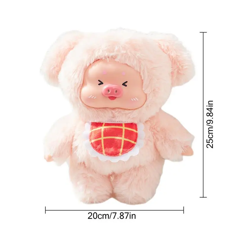 1pc Cartoon Pig Plush Toys Stuffed Animal Collectible Dolls with Movable Joints Action Figure Home Decoration Christmas Gifts