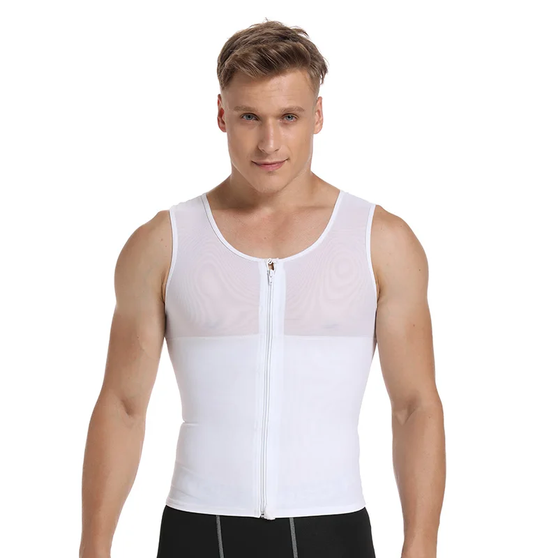 

Men's Strong Compression Shirt to Hide Gynecomastia Body Shaper Chest Slimming Body Shaper fit Undershirt Slim Corset For Men