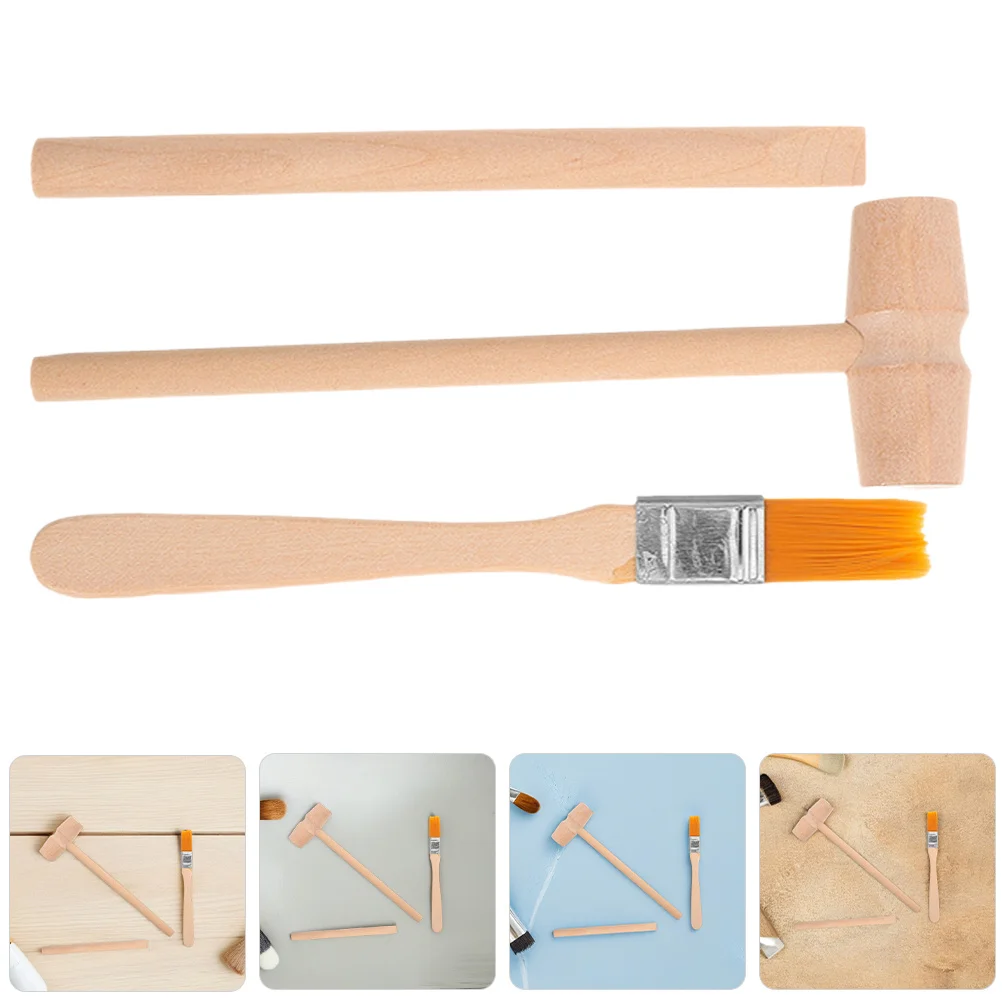 

1Set Archaeology Excavation Tools Kids Digging Kit Educational Hammer Brush Shovel Stone Dig Set Adventure