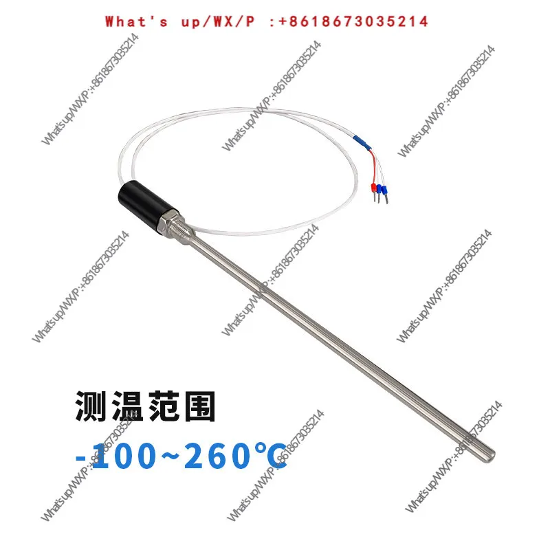 PT100 high-precision temperature sensor, three-wire probe, screw, patch type pt100