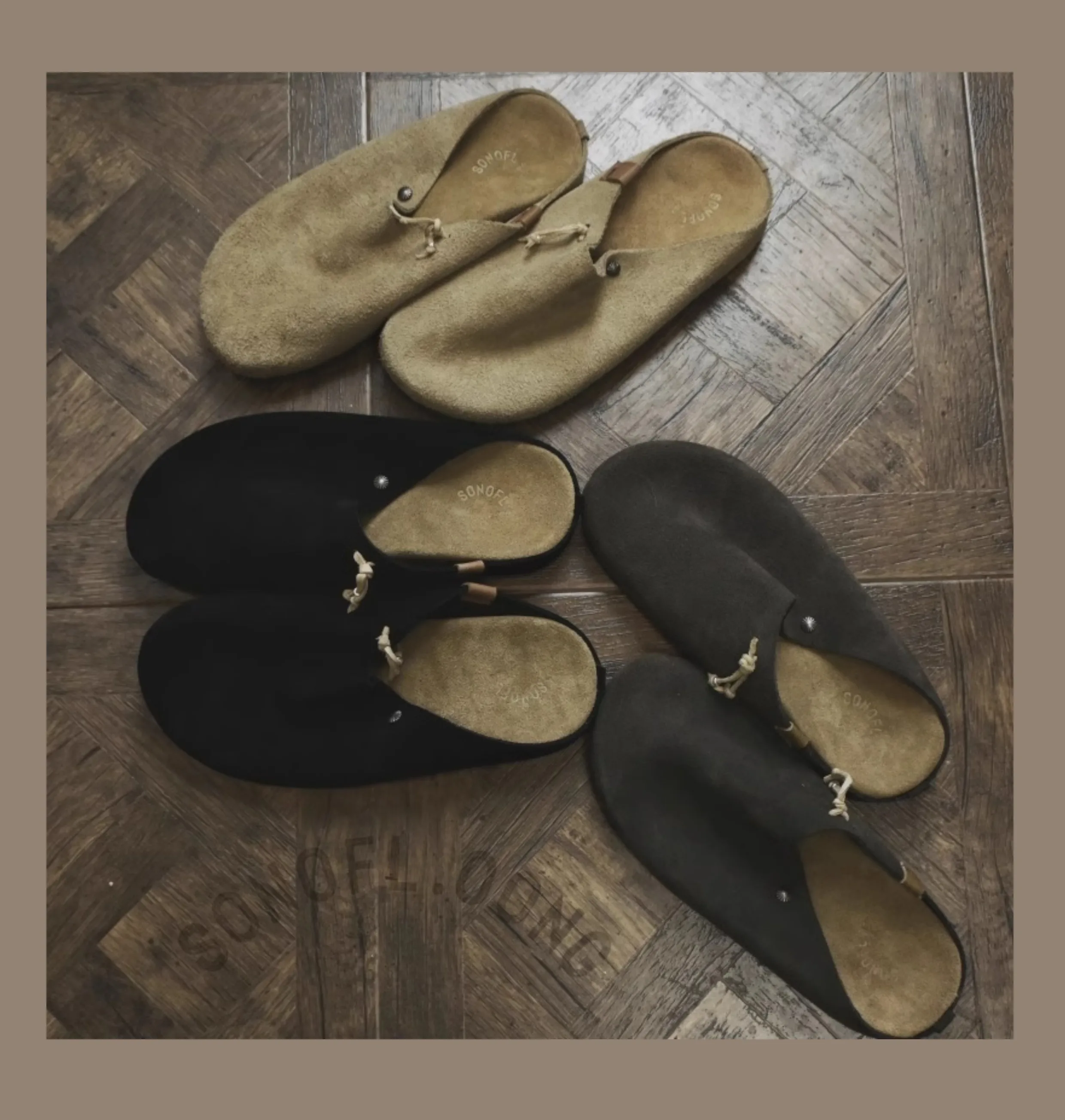 

Retro Genuine Cowhide Leather Mules Silver Buckle Closed Toe Platform Cork Sole Half Slippers