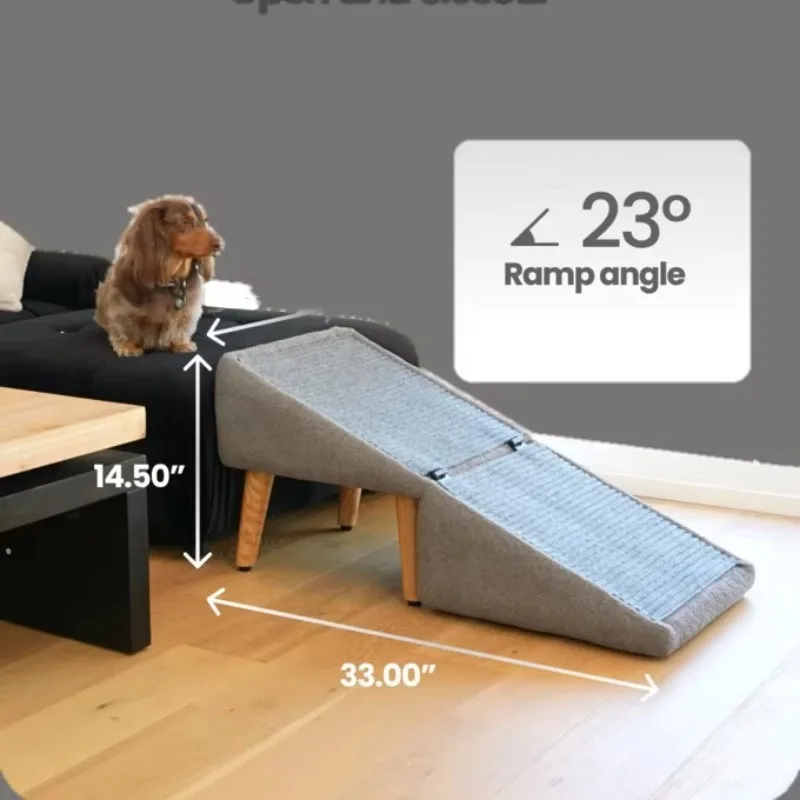 Factory non-slip sturdy foldable dog ramp pet furniture stool sofa ottoman