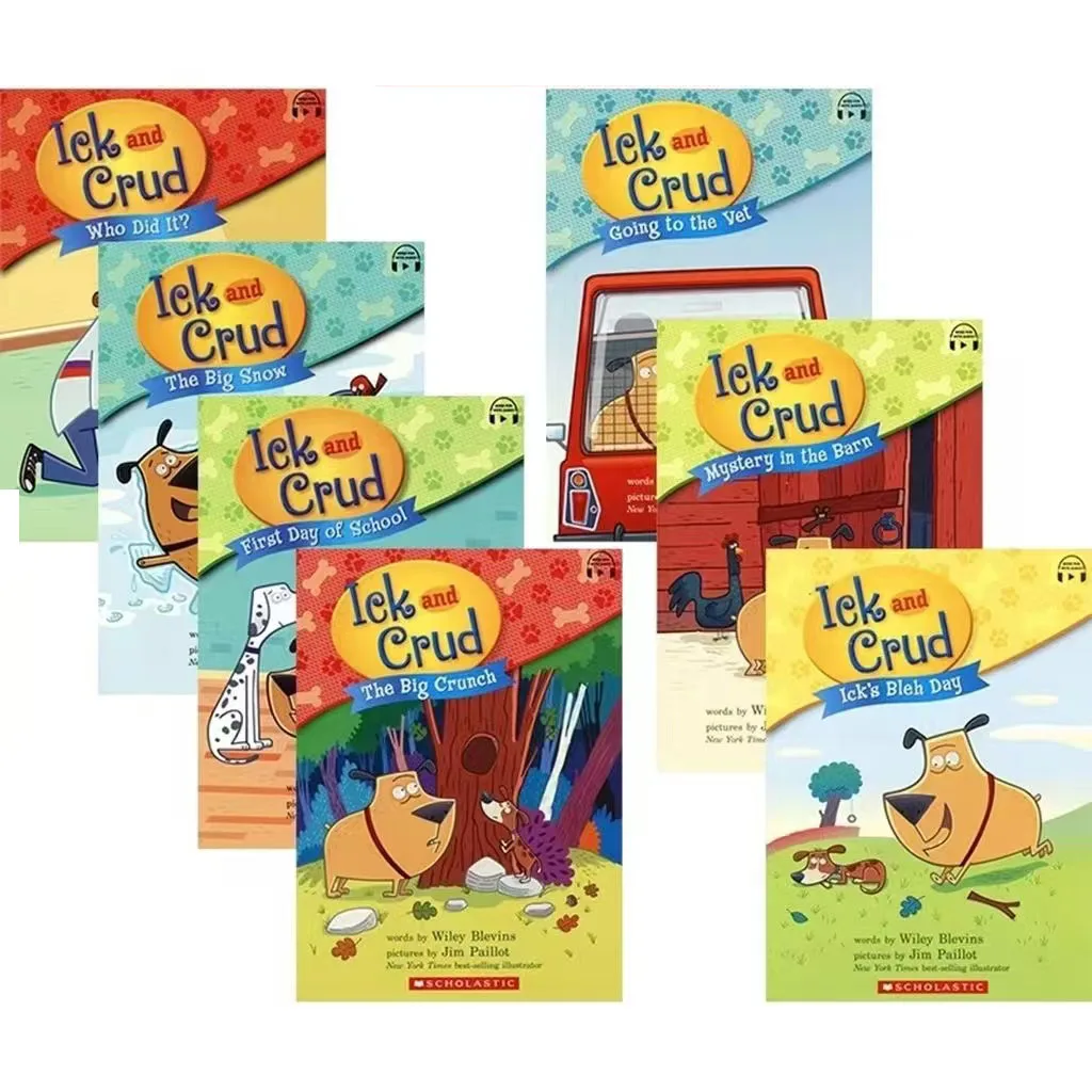 7 Volumes of Fat Dog and Thin Dog High-quality Version Volume Friend Kami Children English Books for Kid Bedtime Reading