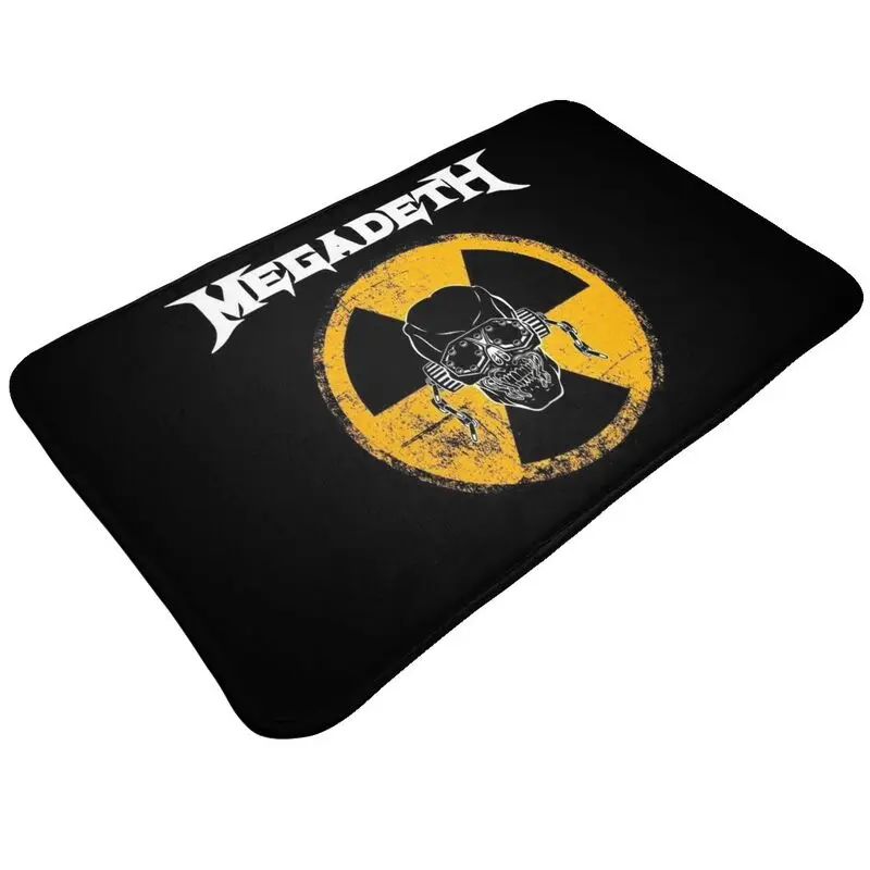 Custom Megadeths Heavy Metal Band Floor Door Kitchen Bathroom Mat Anti-Slip Indoor Doormat Bedroom Balcony Entrance Carpet Rug