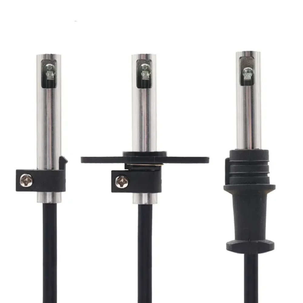 QRB1 Flame Detector Glass Bubble High‑Sensitive Red Photosensitive Electric Eye Flame Sensor for Diesel Burner Fire Detection