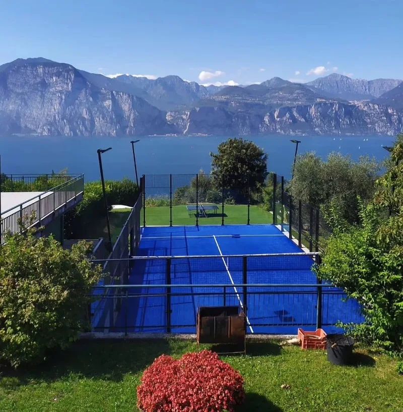 Panoramic Indoor or Outdoor Padel Tennis Court With Glass and Turf 20*10m  (Inquire Shipping fee Before Order)