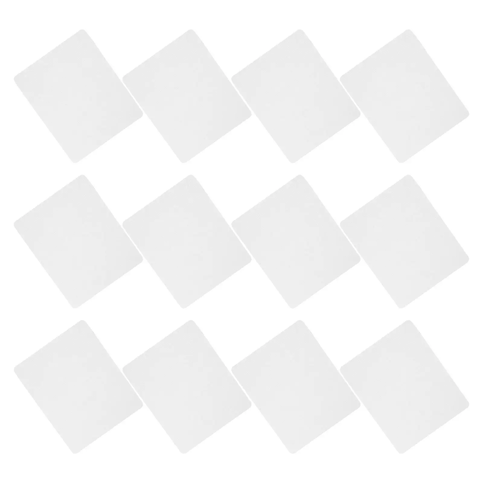 12Pcs Sublimation Mouse Pad Blank White Desk Mouse Mat DIY Heat Transfer Printing Gaming Office Work Mousepad Smooth Precision
