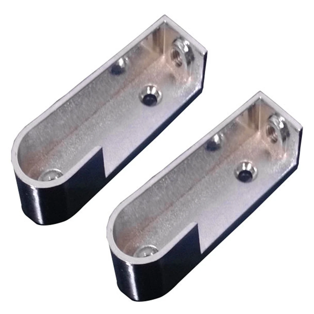 Hanging Rod End Closet Brackets Multi-process Non-slip Oval Wardrobe Rail Three-hole Easy Installation Elegant Design