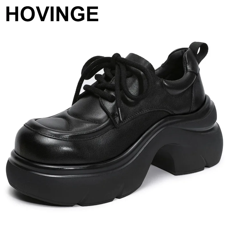 

Кожаные женские туфли на высоком каблуке с глубоким вырезом и узлом, повседневные дышащие туфли без шнуровки в стиле ретро с круглым носком, износостойкие