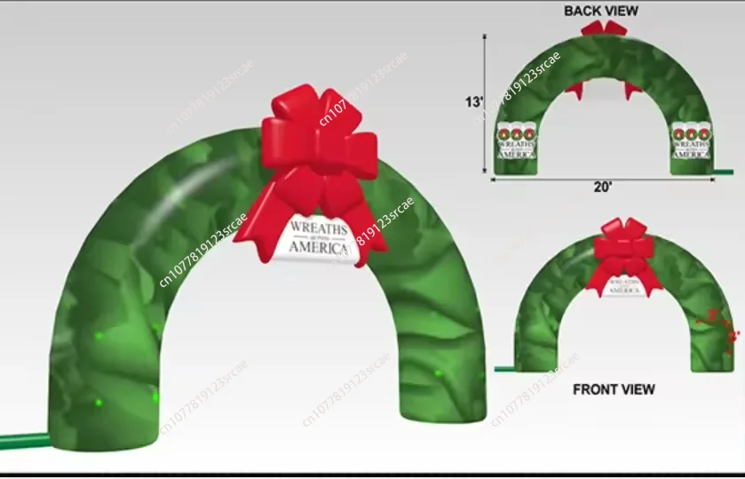 Inflatable Arch Custom Logo Oxford End Arch, suitable for outdoor racing activities
