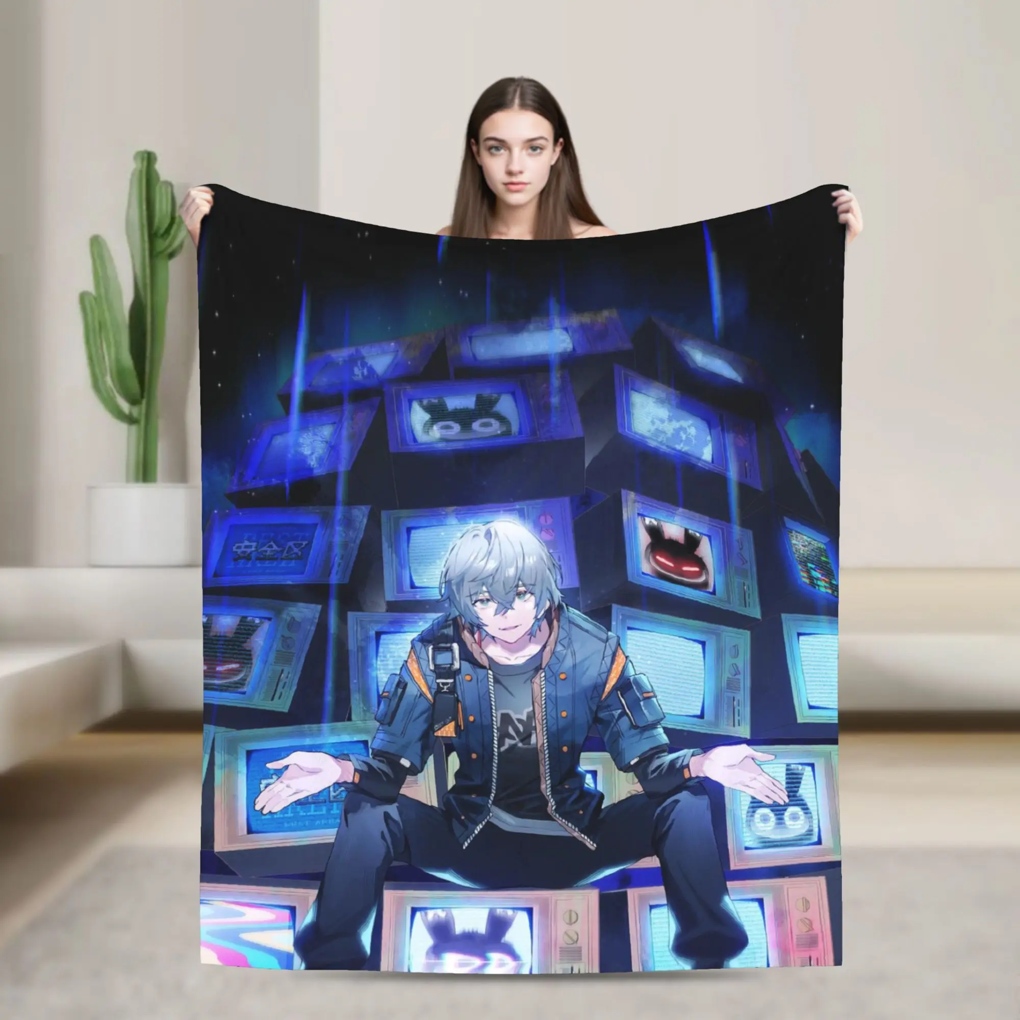 Zenless Zone Zero Throw Blanket for Couch  Fuzzy Soft Plush Blanket 50x60 Inches Multi-size Bedspread for All Seasons