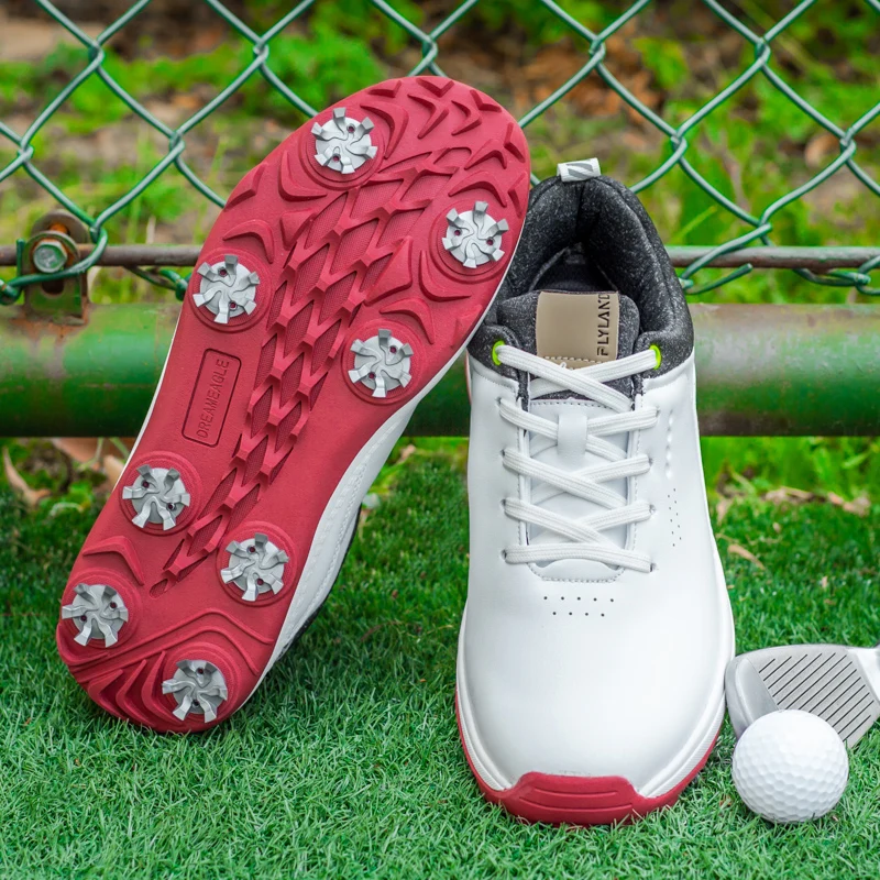 Nieuwe Lersure Waterdichte Golfschoenen Heren Professionele Golf Spikes Trainers Outdoor Antislip Wandelschoenen Golfer Schoenen Luxe Sneakers