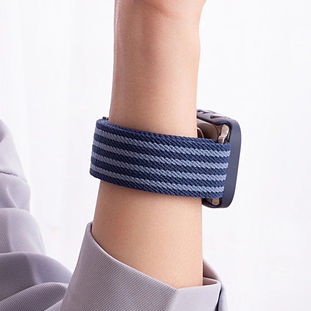 สายรัดนาฬิกาแบบพาราชูทสำหรับ Apple Watch Ultra ขนาด 40 มม. 44 มม. 46 มม. 42 มม. 49 มม. 45 มม. สายไนลอนสำหรับ IWatch Series 11 10 9 8 7 6 5 4 SE