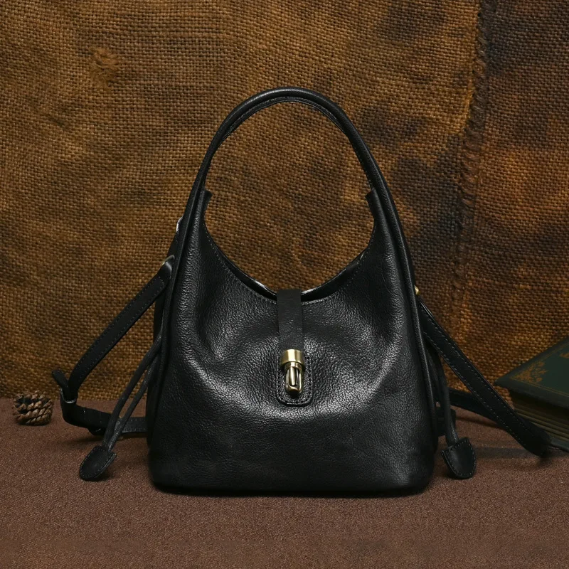 Genuine Leather Mini WOMEN'S handbag vintage leather shoulder crossbody bag fashion chain female messenger bag