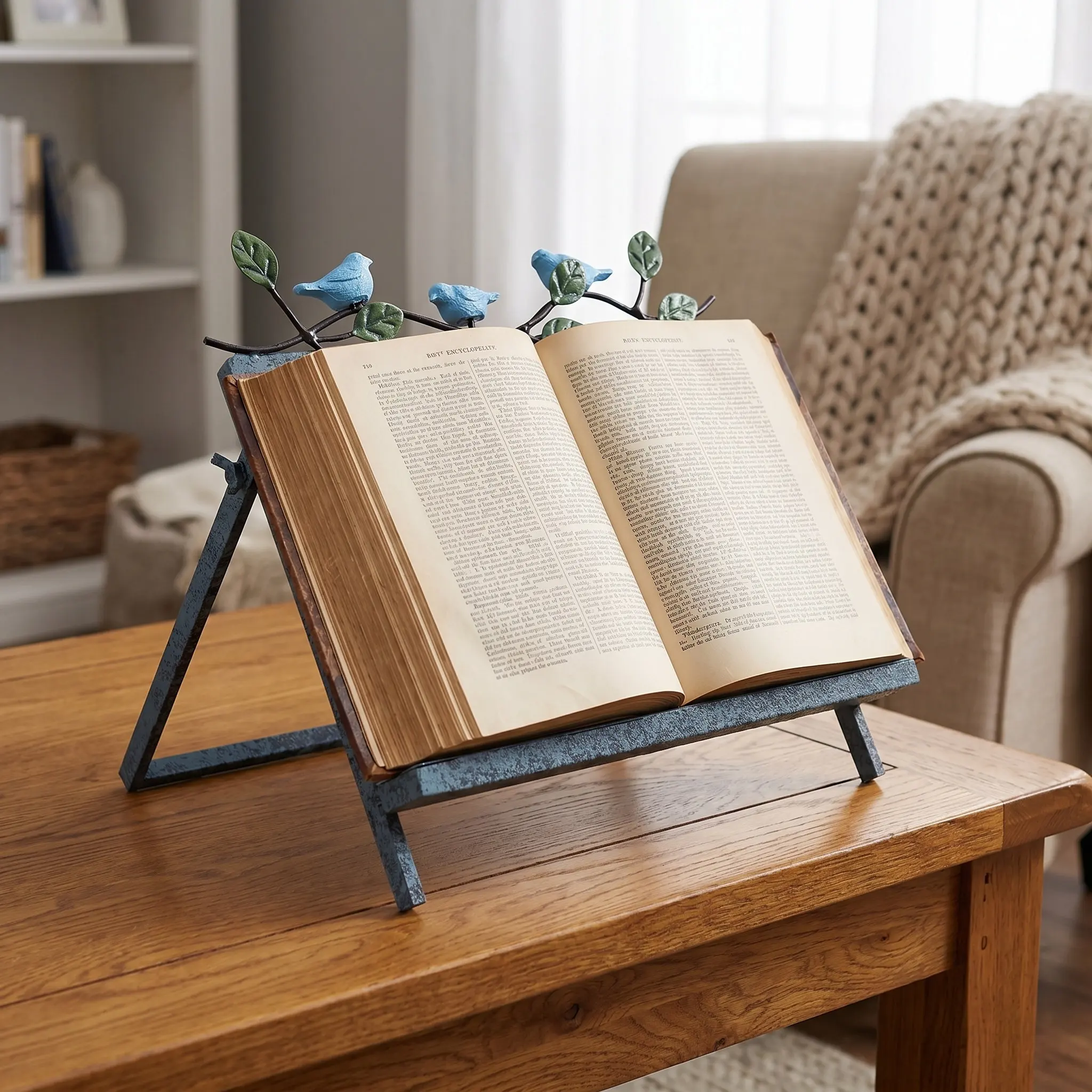 Vintage Iron Metal Cookbook Stand Adjustable Desktop Book Holder Kitchen Recipe Display Rack Organizer Cookbook Stand