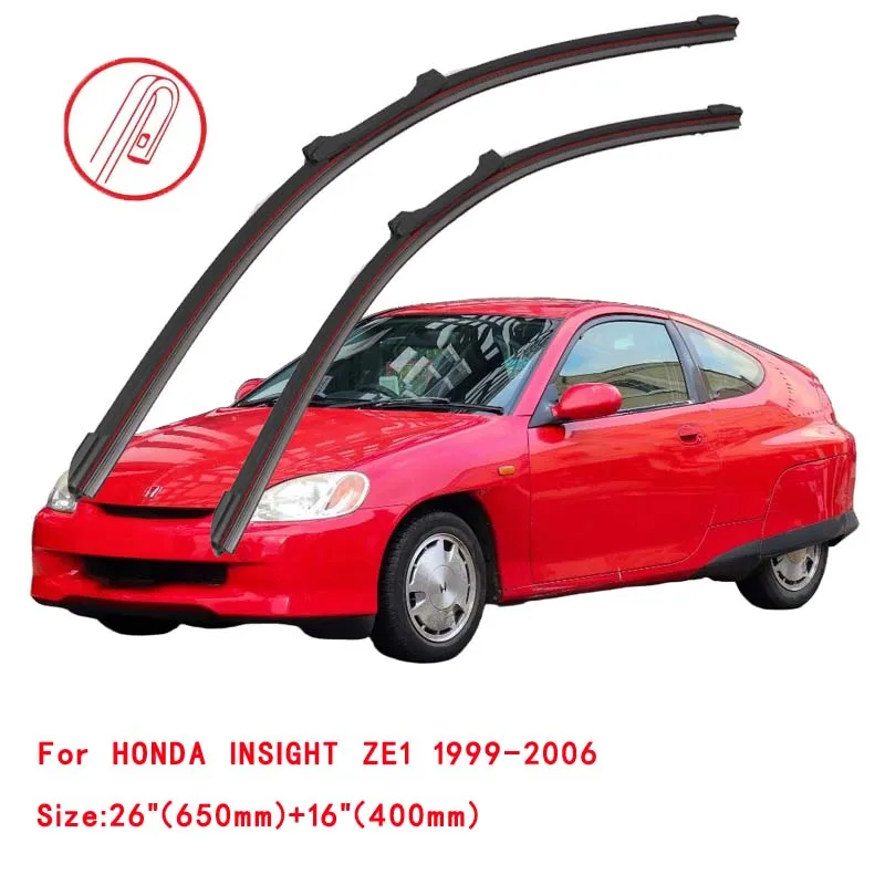 For HONDA INSIGHT ZE 1999-2022 Car Windshield Wiper Blade Front Windscreen Brushes Washer Accessories Cleaning Replacement Parts