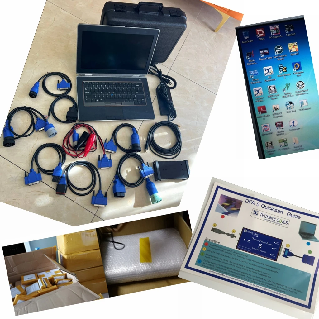 2026 Diesel Truck Diagnostic tools DPA5 Protocol Adapter 5 Heavy-Duty with laptop E642 i5 cpu 8gb ram Software Installed