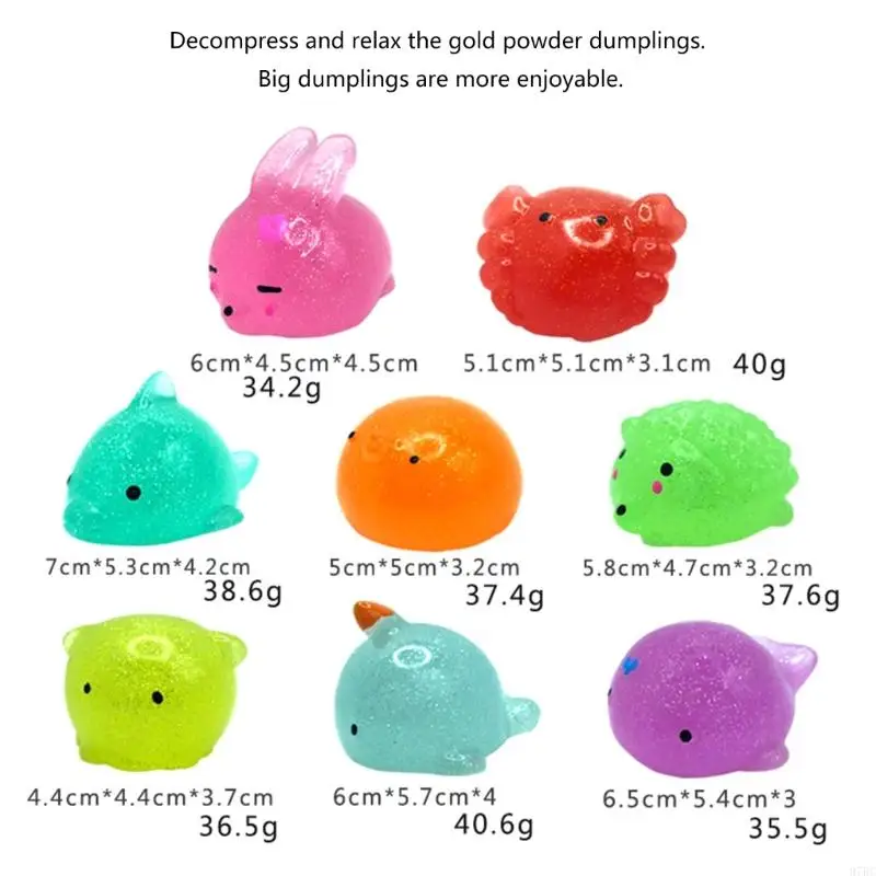 97BC Hand Squeezable Toy Animal Stress Relief Toy Balls Party Props Goodie Bag Filler