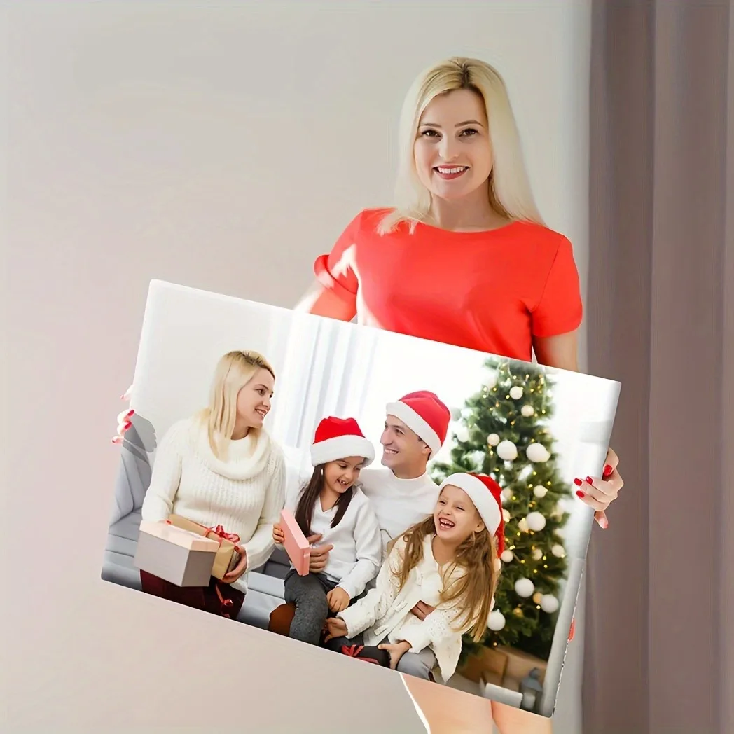 2D Flat, Customized Unframed Canvas, Personalized, Customize Your Photo, Share Your Favorite Memories And Precious Moments