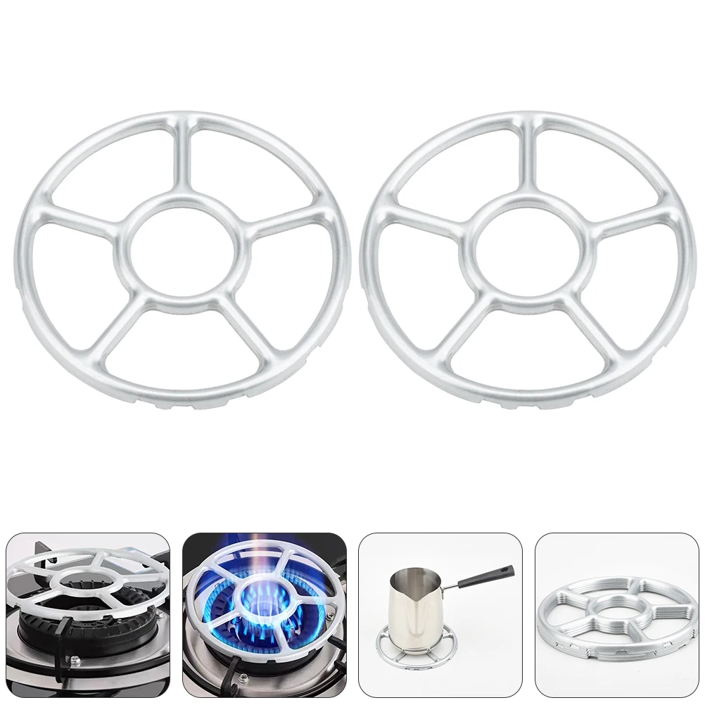 

3 Pcs Gas Stove Auxiliary Rack Pot Holder Wok Ring Support for Cooker Anti Slip Stable Practical Kitchen Barware