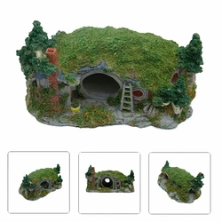 Large house Aquarium Decorations Fish Cave Resin Craft Castle Aquarium Landscape Ornament For Fish Tank Accessories
