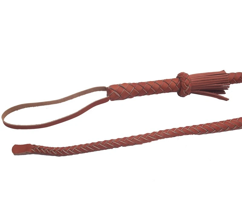 75CM New Multifunctional Cowhide Whip Training Equipment Real Leather Whip Outdoor EDC Tool