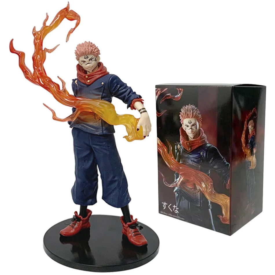 

21cm Spell Warrior Anime Character Extreme Fan Two Sided Stay Nuo Handmade PVC Model Desktop Ornament Anime Peripheral Toy Gift