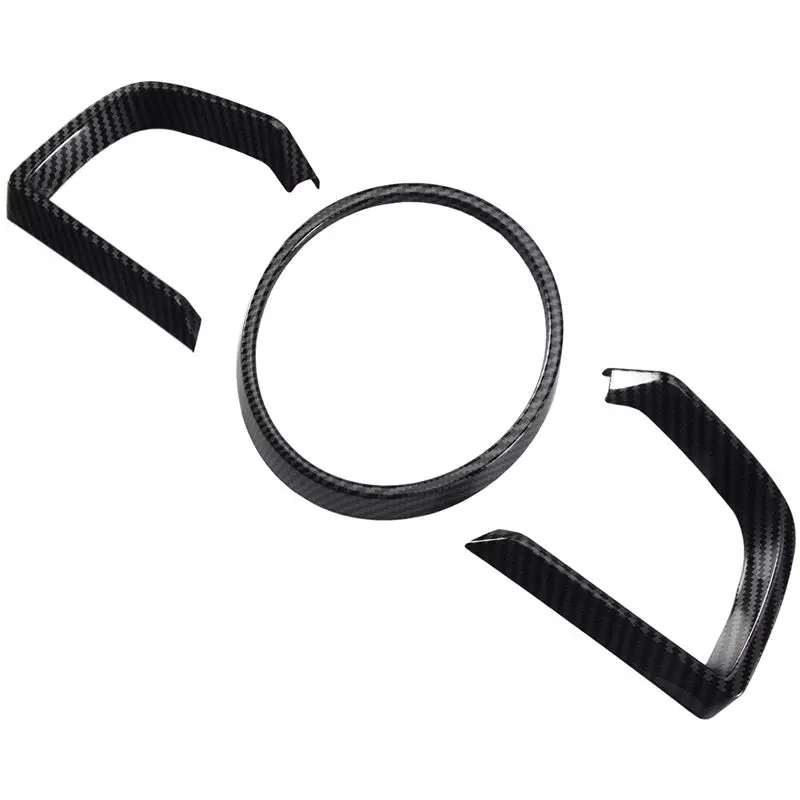 Eco-Friendly For Mazda 3 Axela 2014-2018 Carbon Fiber Dashboard Interior Instrument Frame Cover Trim