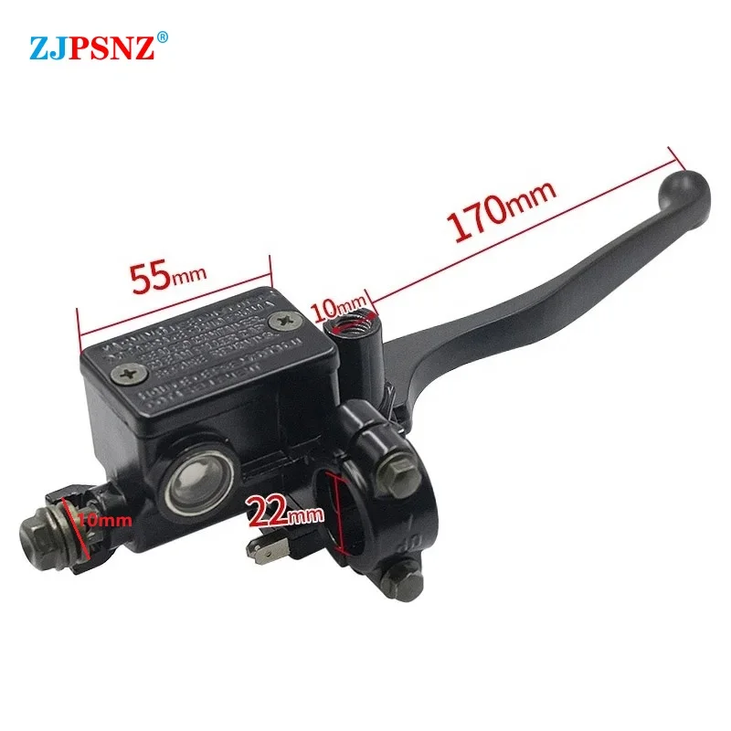 Motorcycle Brake Pump Front Master Cylinder Hydraulic Brake Lever For Dirt Pit Bike ATV Quad Moped Scooter Buggy Go Kart Scooter