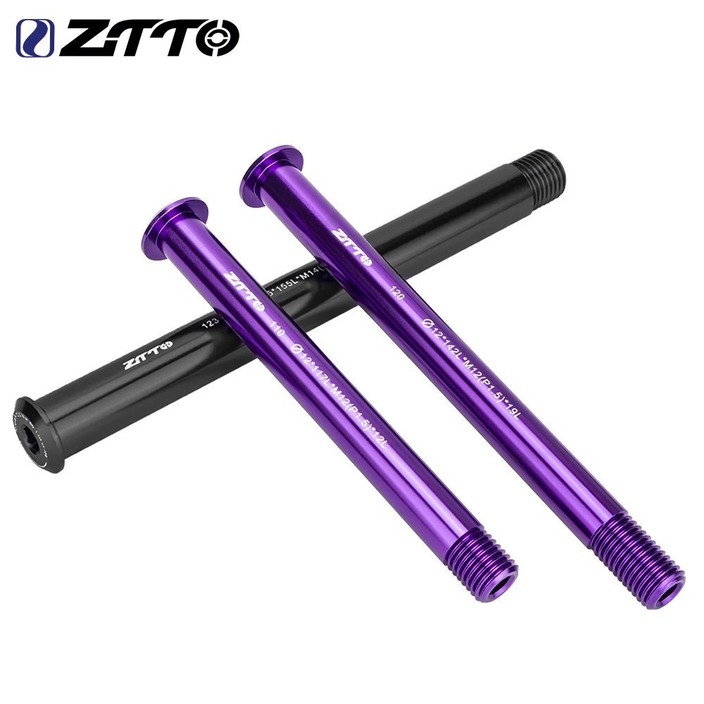 Eje pasante ZTTO para cuadro de bicicleta 12mm 15mm, para MTB y bicicleta de carretera, eje de horquilla delantera, eje pasante de buje trasero, espiga de liberación rápida M12 M15, eje de rueda