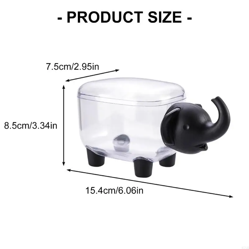 97QD Clear Clear Cotton Swab Container almacenamiento prueba polvo para suministros belleza Accesorios baño en