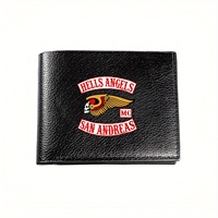 Wallet Hells Angels San Andreas MC: Stylish Motorcycle Club Graphic Print Wallet. Business Mens Casual Elegant Simple Practical