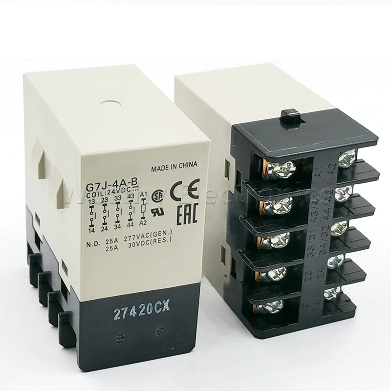 

Free Shipping 10pcs/lot relay G7J-4A-B-24VDC