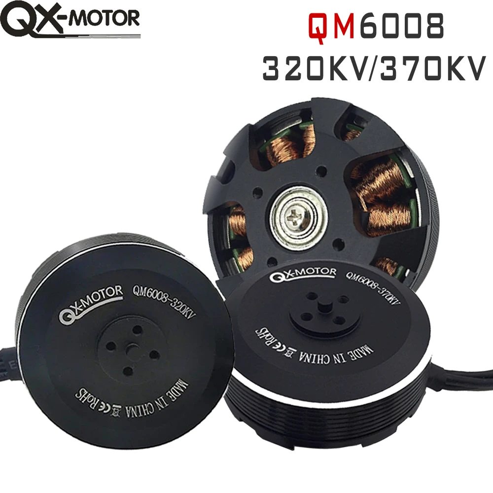 QX-MOTOR 1552 1760 Carbon Folding Propeller Collocation / QM6008 320KV/370KV Brushless Motor for Remote Controlled Toys