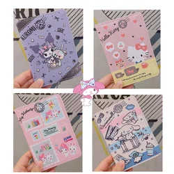 sanrio cute cartoon passport holder protective cover kuromi hello kitty travel ticket multi-functional storage document bag