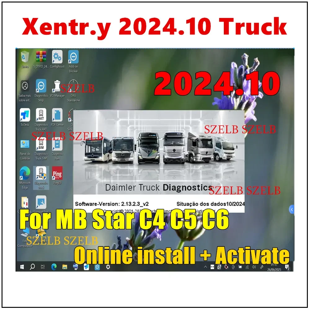 

Newest 2024.10 xentry truck ,DTS,Vedia.mo,WIS,EPC Starfinder 2023 Online Remote Install Activation for MB STAR C4 C5 C6