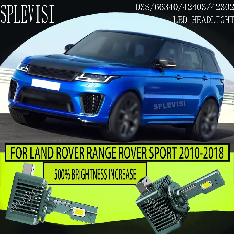 Auto LED D3S Dustproof and Moistureproof Vibration Resistant 500% Upgrade Brighter For Land Rover Range Rover Sport 2010-2018