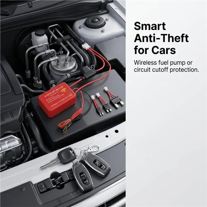 Smart Wireless Remote Control 12V 24V Fuel Cut Off Immobilizer Anti-Theft Device For Car Yacht Motorcycle Scooter-A97E