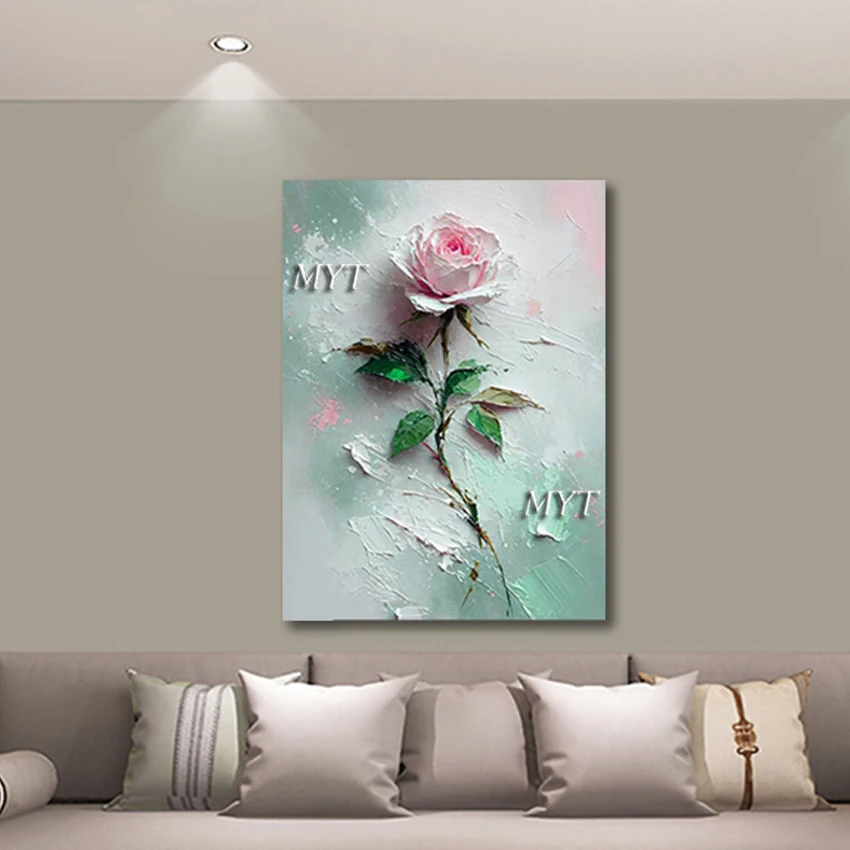 

Красивые цветы, абстрактные картины, без рамки, современное искусство, растительный пейзаж, украшение, настенная картина, большое простое произведение искусства на холсте