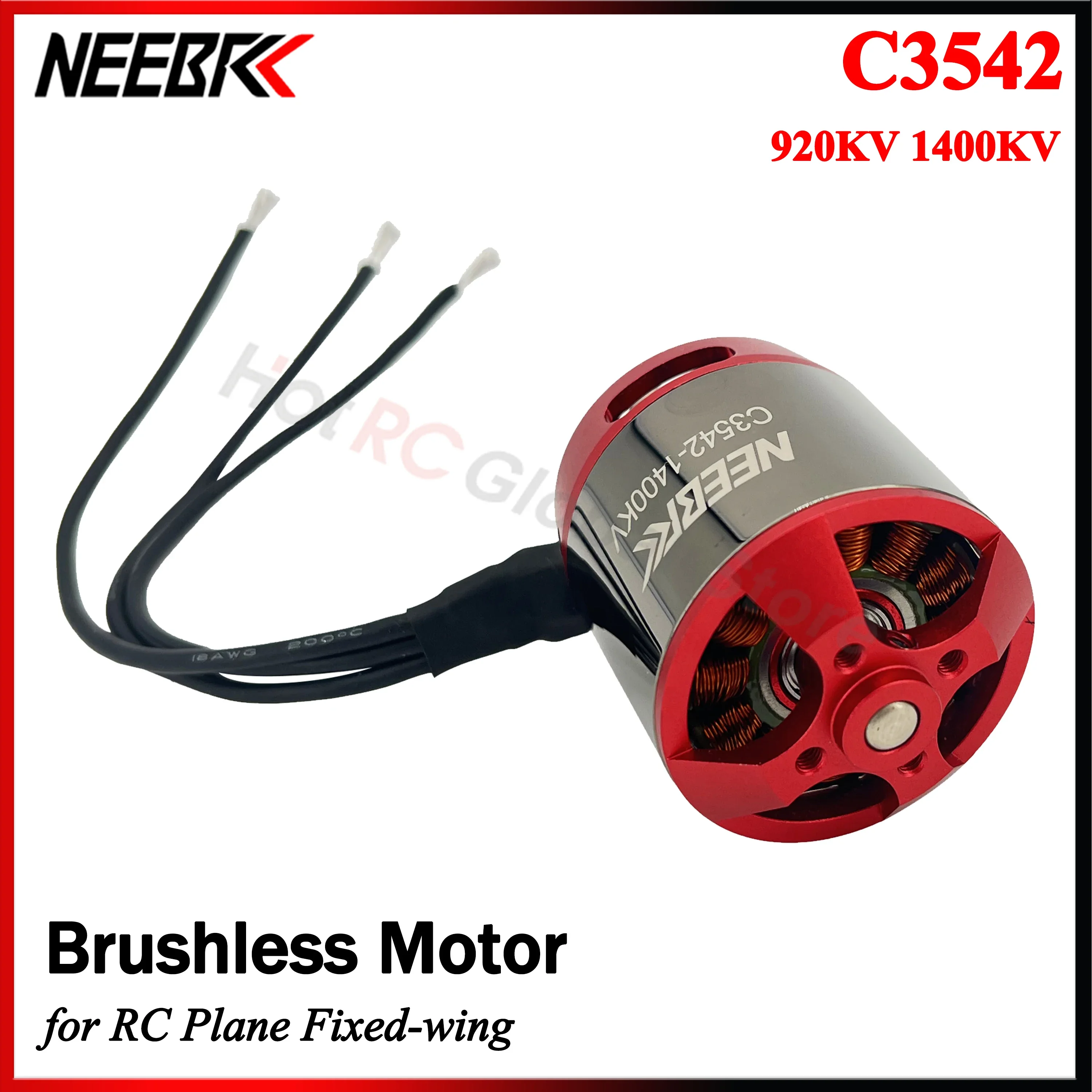 

NEEBRC 3542 920KV 1400KV Outrunner Brushless Motor 2-4S for FPV Racing Drone RC Plane Fixed-wing Glider Quadcopter ESC Parts