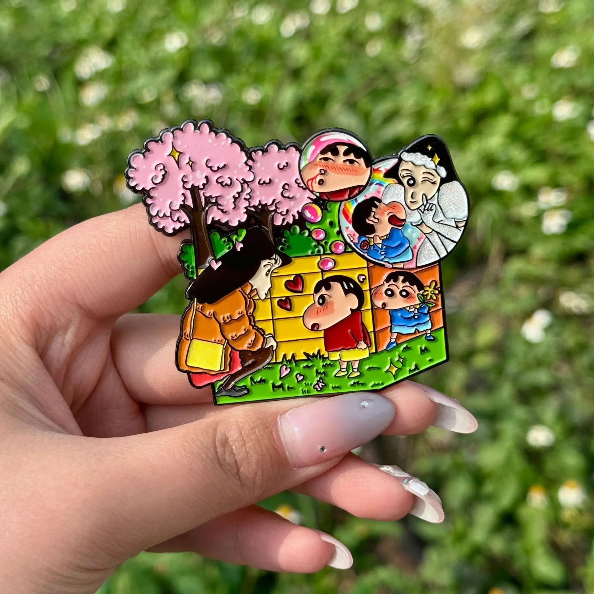 

Crayon Shin-chan High Quality Enamel Pins Brooches For Women Clothing Backpack Lapel Badges Fashion Jewelry Accessories Gifts
