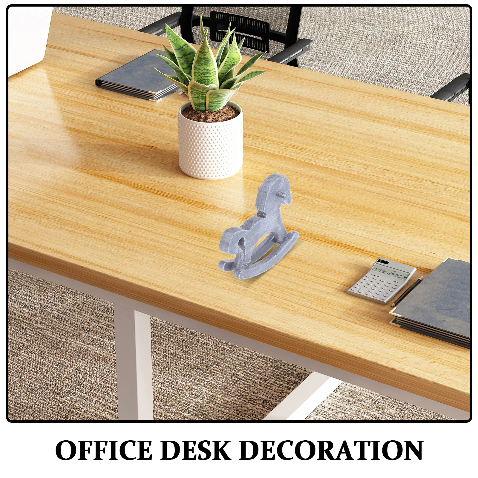 나무 흔들 목마 미니 빈티지 공예품 가정 사무실 장식 탁상 동물 조각상 책상 장식품 거실 선반 장식품