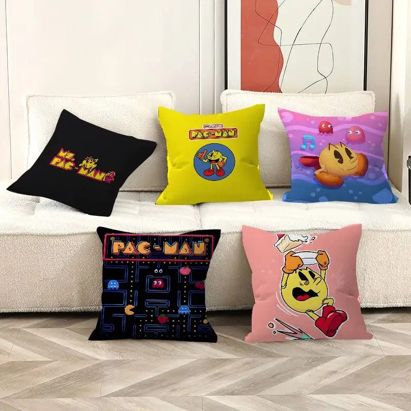 P-Pac-Man-Retro Cushion Cover Pillow Cover Decor Pillowcase Printed Cushion Case for Couch