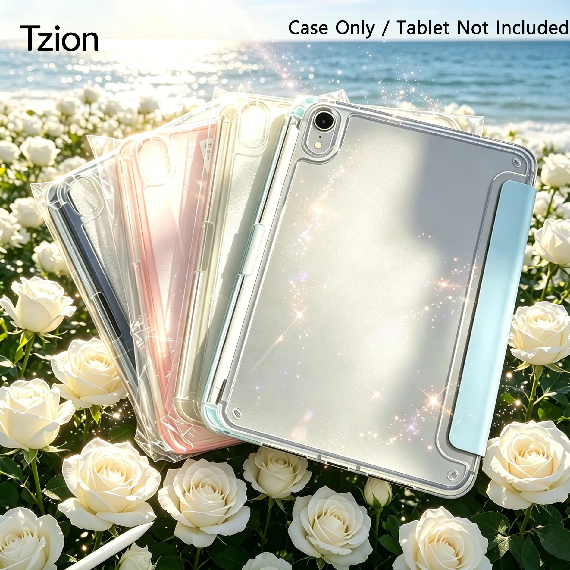 3+Y Fold iPad Flip Case, Compatible with iPad 10th/11th Gen 2025, iPad 7/8/9 Gen 10.2 Inch, iPad Air 4/5/6/7 11 Inch, iPad Air 2