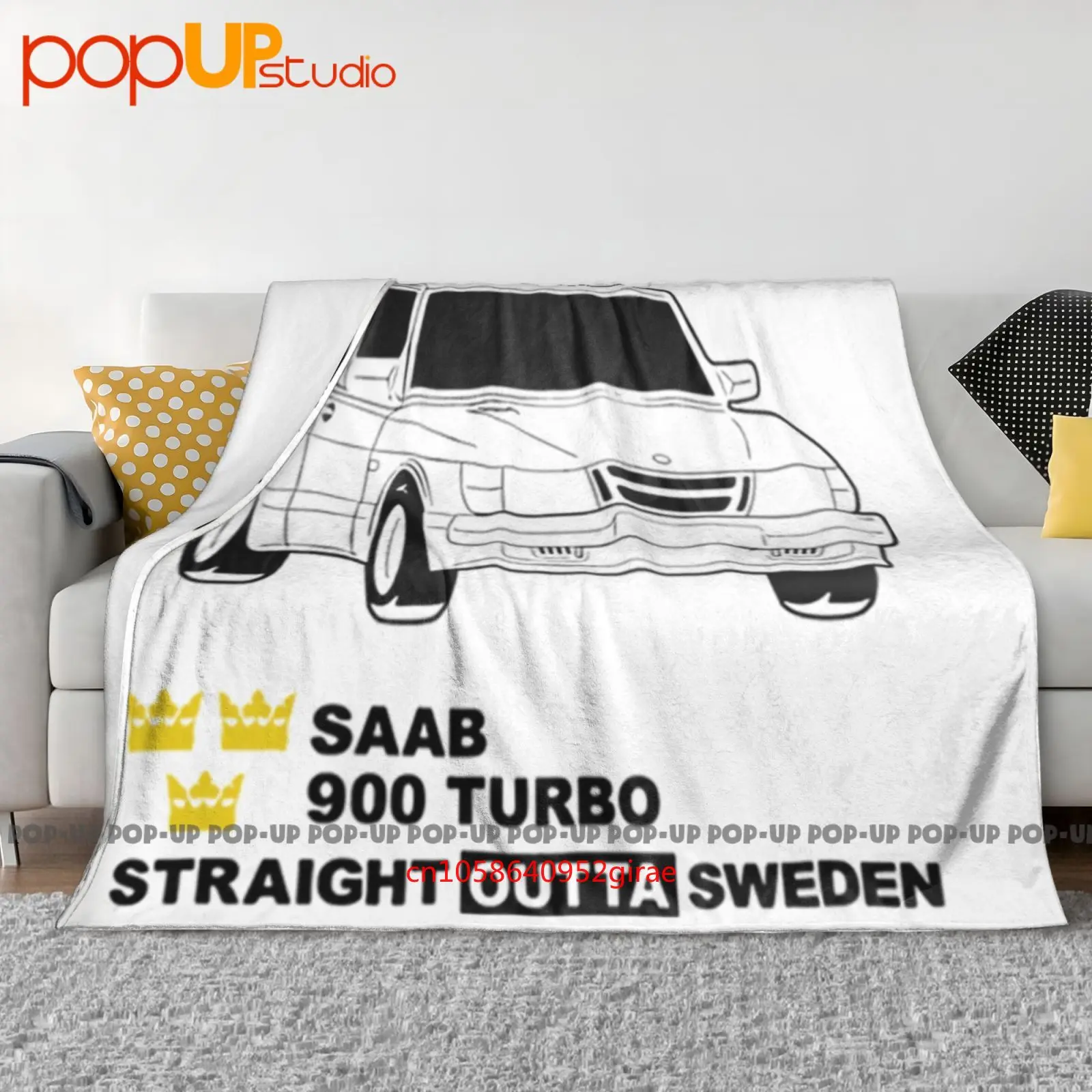 Saab 900 Mk1 Turbo Carlsson 90 92 Ultra-Soft Blanket Quilt Winter Sofa Cover Bed Covers