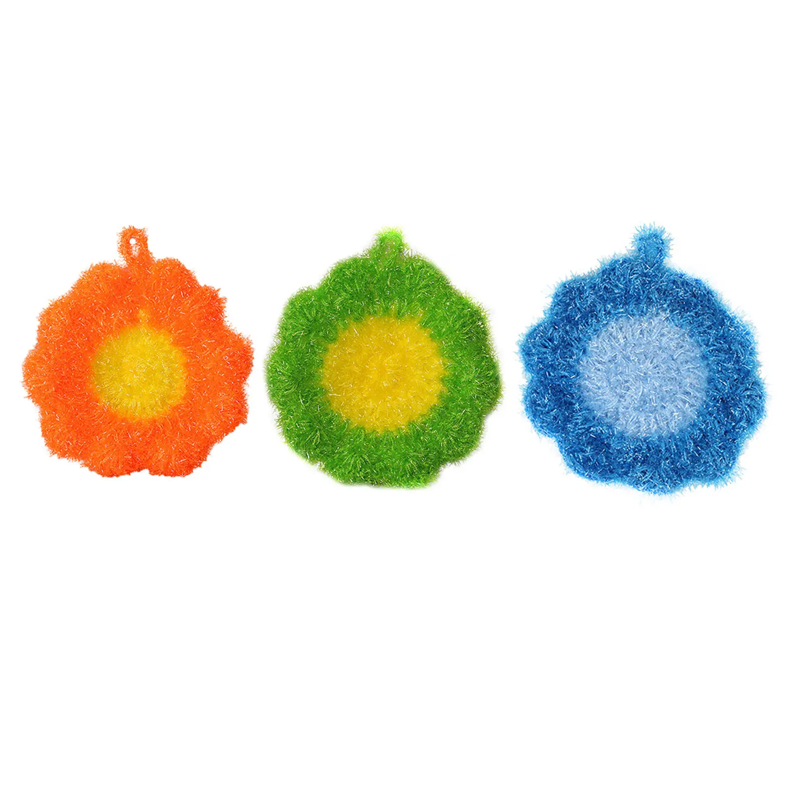 

Набор из 3 кухонных полотенец с цветочным узором, полиэстер, шелк, для мытья посуды, многофункциональные, для уборки на кухне