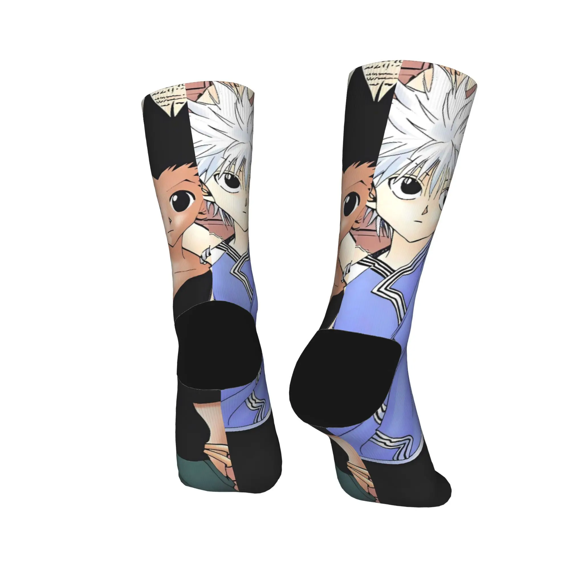 جوارب Gon X Killua-HXH جوارب جرافيك غير قابلة للانزلاق للبالغين جوارب رجالية قابلة للتنفس للشتاء والترفيه والتسلق