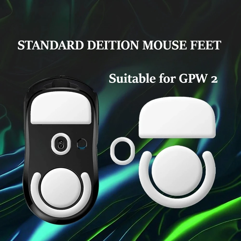 1pcs Enhanced ICE Edition Mouse Skates Feet Suitable for Logitech GPW 2 Superlight  PRO White Rounded Edges Easy to Replace